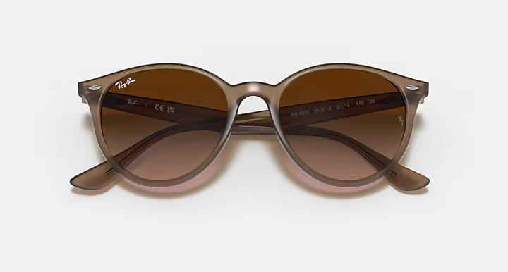 Ray-Ban RB4305 Sunglasses - Polished Beige - Opal Beige Brown Gradient Dark Brown 4