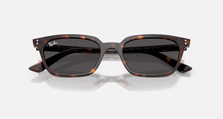 Ray-Ban Zaya Sunglasses - Polished Havana - Polished Havana/Dark Grey 4