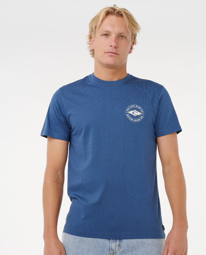 Ripcurl Men’s Staple Tee - Light Navy 