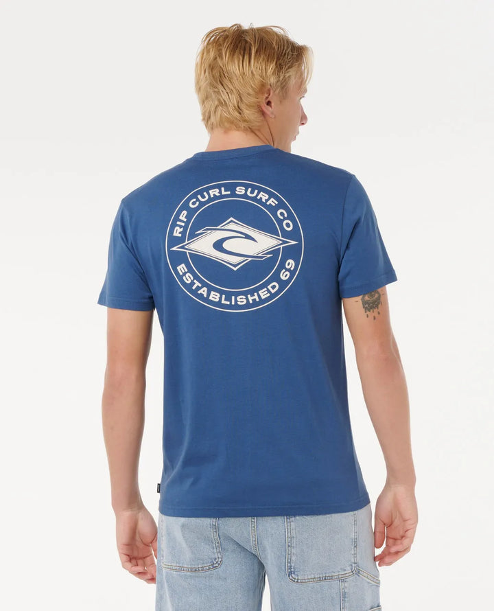 Ripcurl Men’s Staple Tee - Light Navy 1