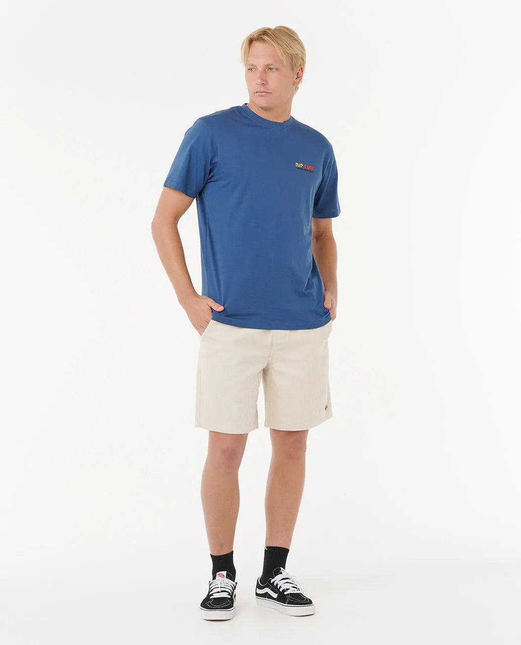 Ripcurl Men’s Surf Revival Lined Up Tee - Light Navy 4