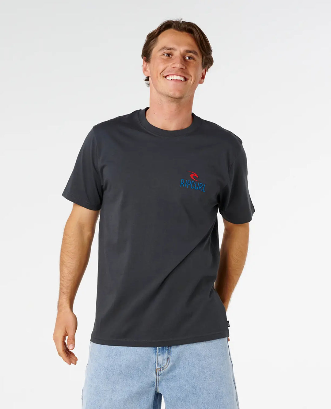 Rip Curl Men's Shred Til Dead Tee Washed Black