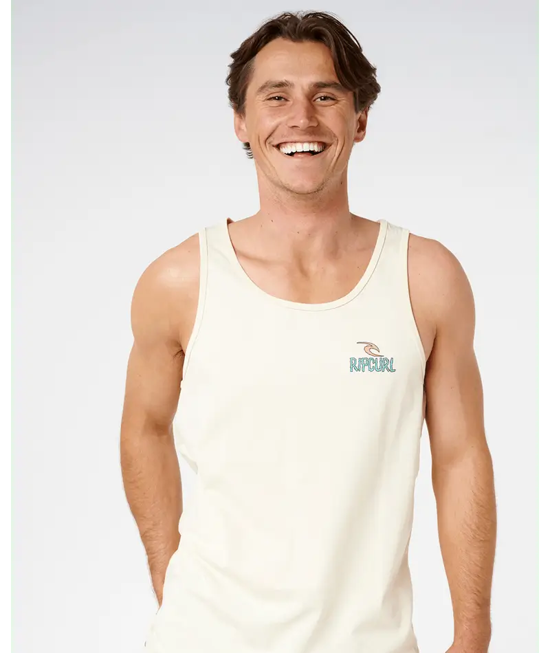 Rip Curl Men's Shred Till Dead Tank - Lemon Ice