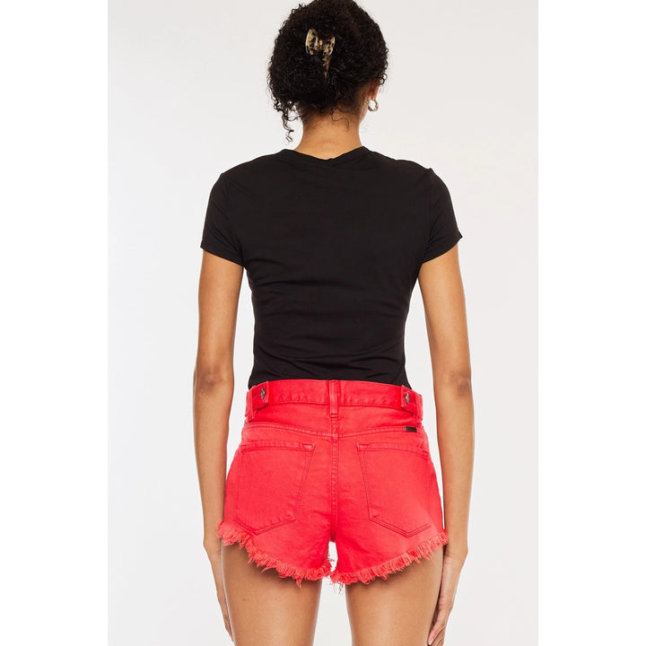 Kancan Women’s High Rise Red Shorts FINAL SALE