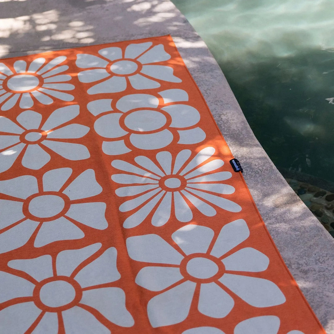 Nomadix Big Flowers Expedition Orange Original Towel