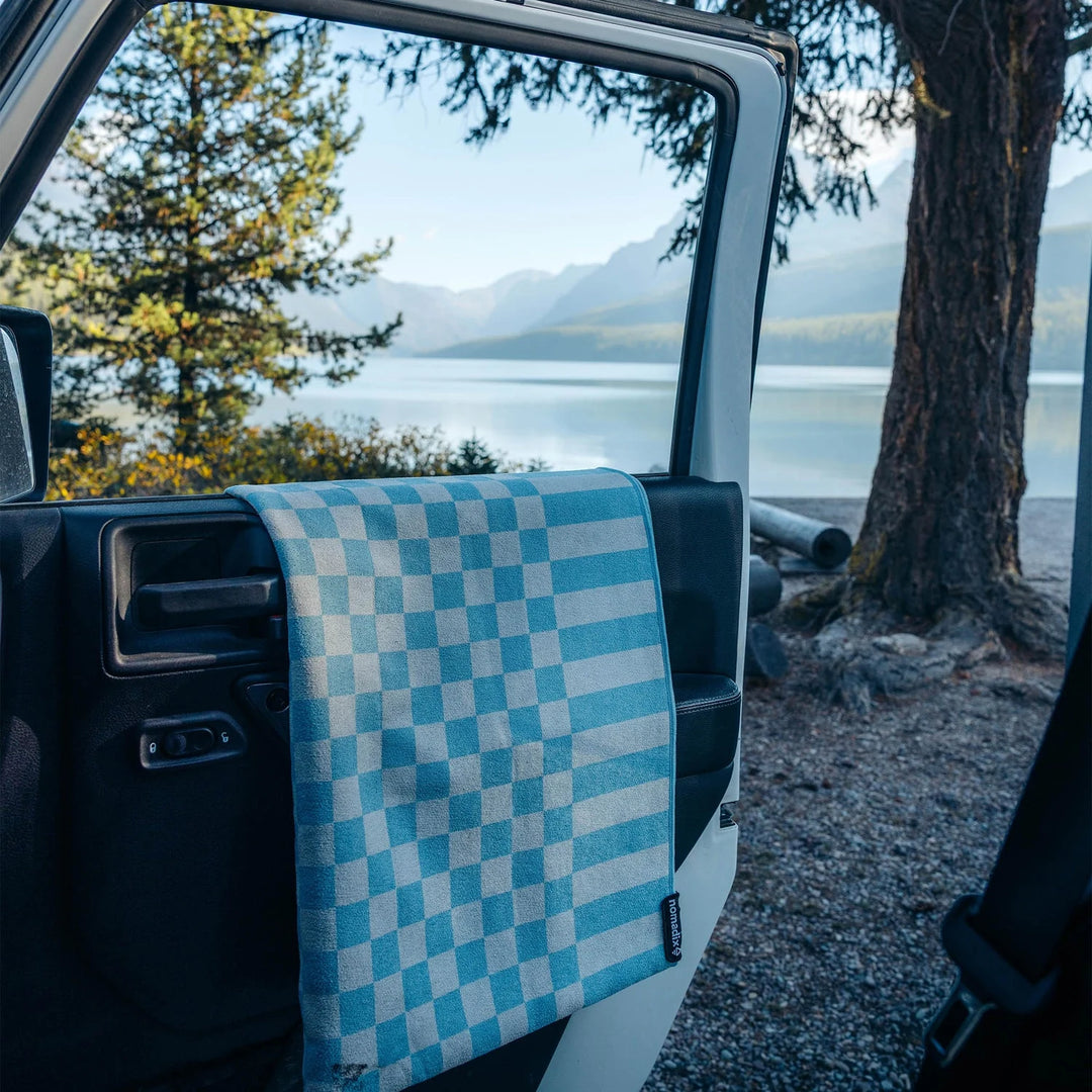 Nomadix Checked Out Pale Blue Sky Original Towel 3