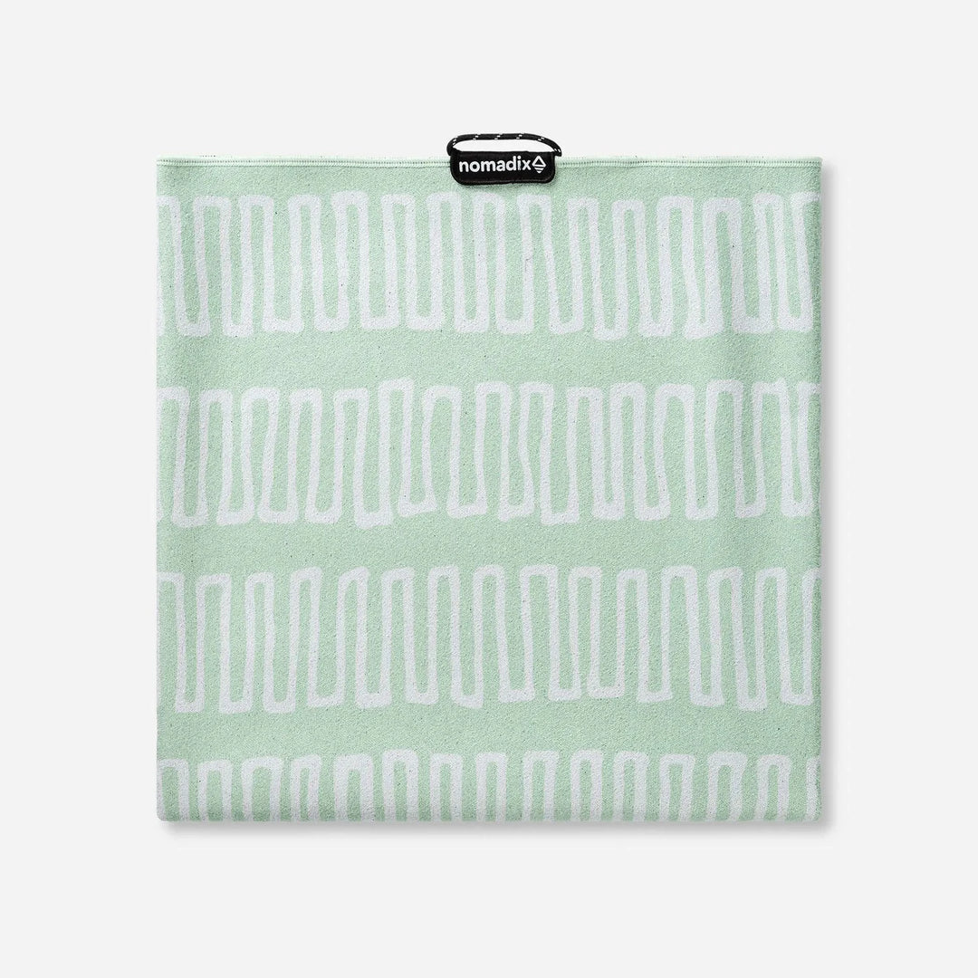 Nomadix Switchback Seafoam Green Original Towel Folded View