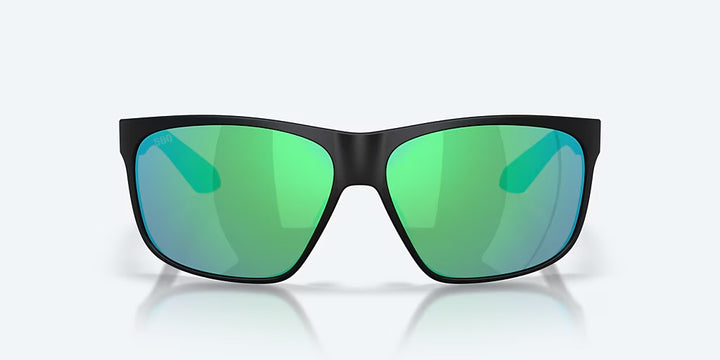 Costa Trades 580G Sunglasses - Matte Black/Green Mirror 1