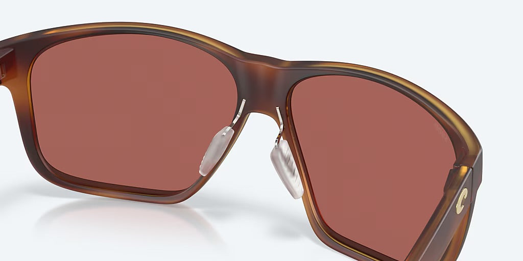 Costa Trades 580P Sunglasses - Matte Tortoise/Gold Mirror 580P 6