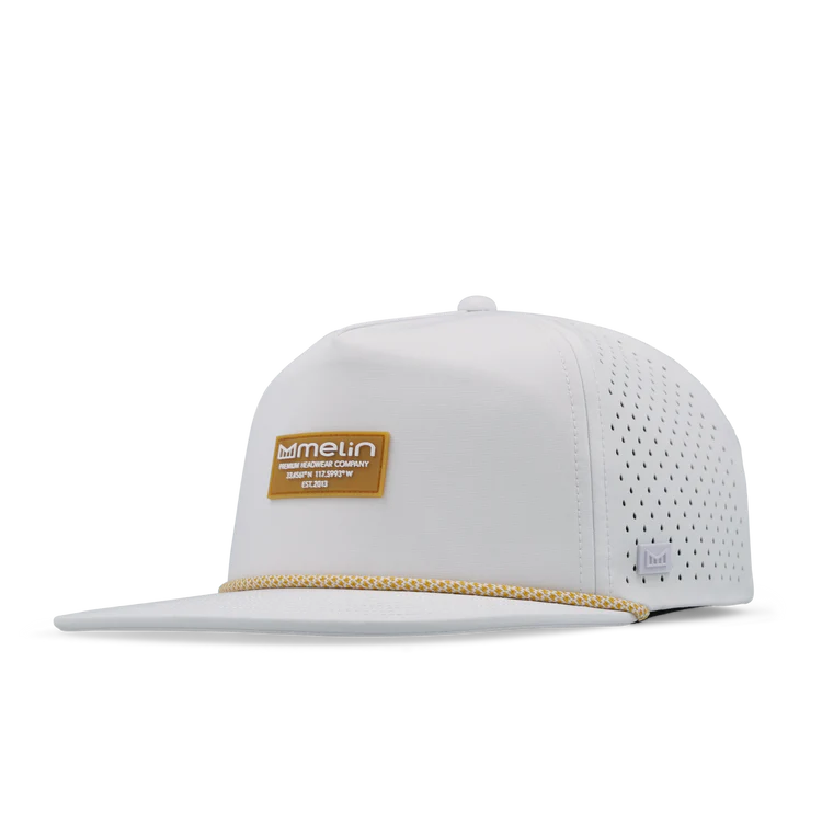 Melin Coronado Brick Hydro Performance Hat - White/Gum 