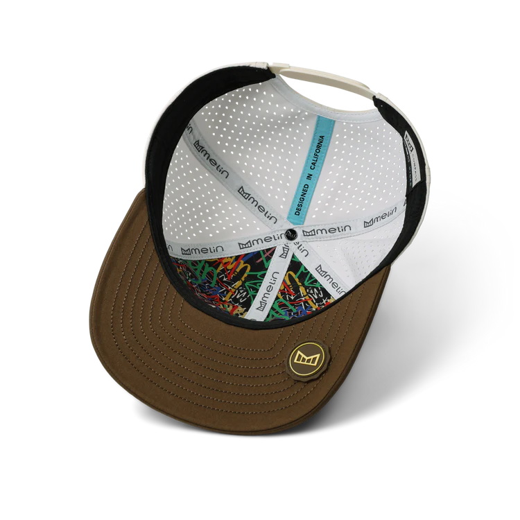 Melin performance cap curved visor tall crown fit detail