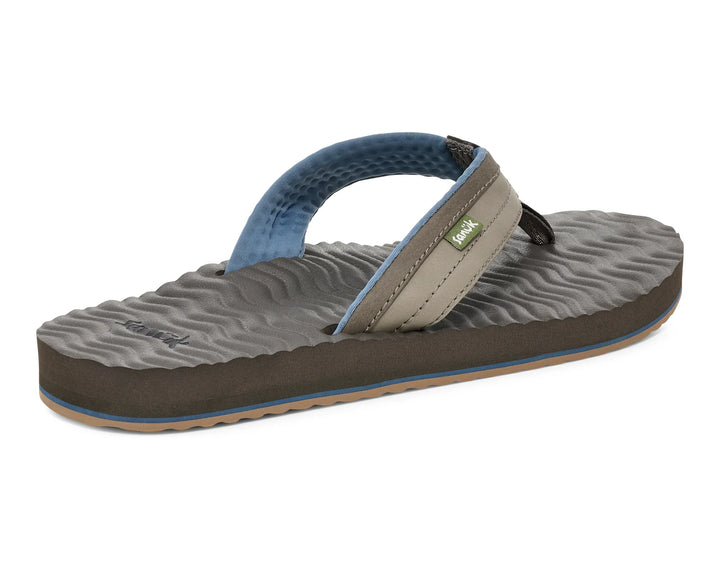 Sanuk Mens Ziggy Plush Sandal Taupe 3