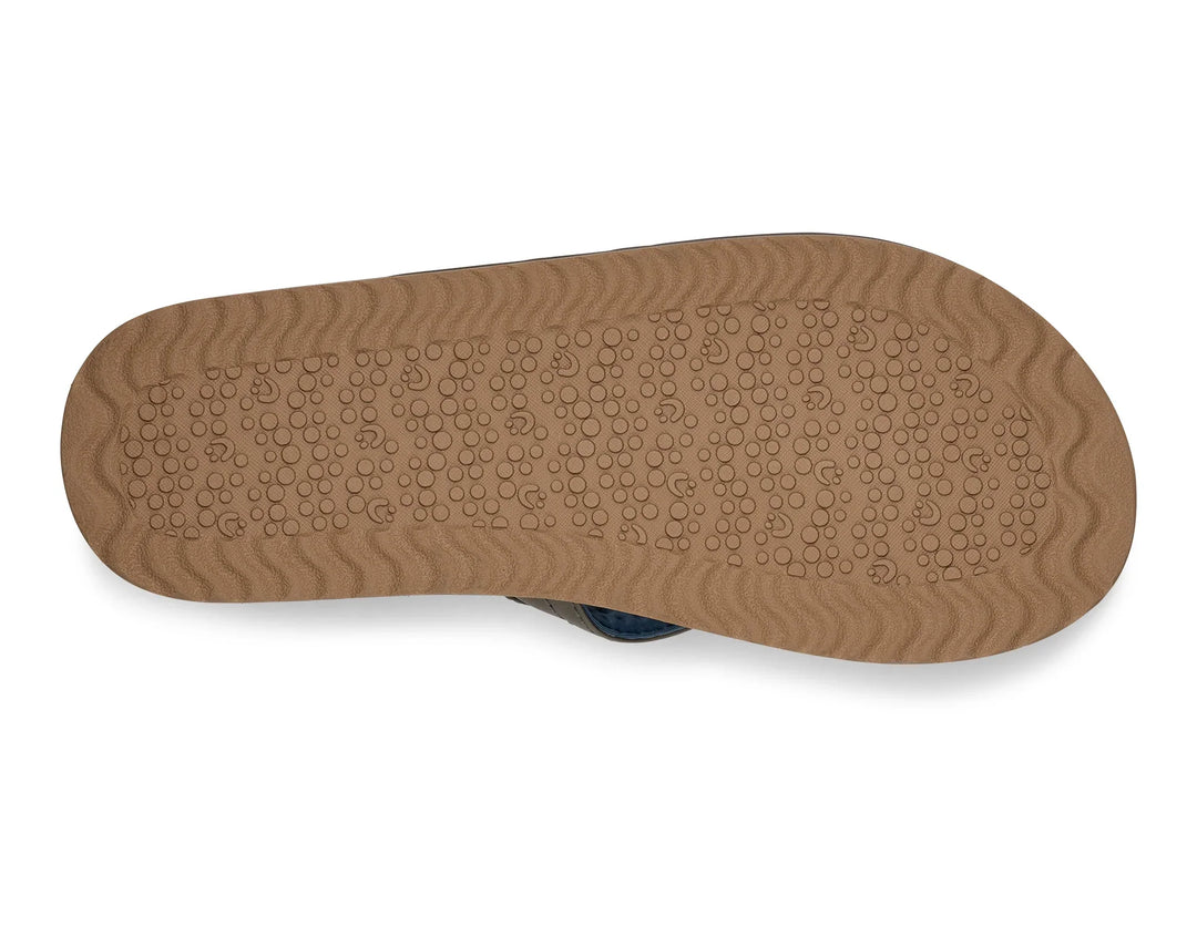 Sanuk Mens Ziggy Plush Sandal Taupe 4