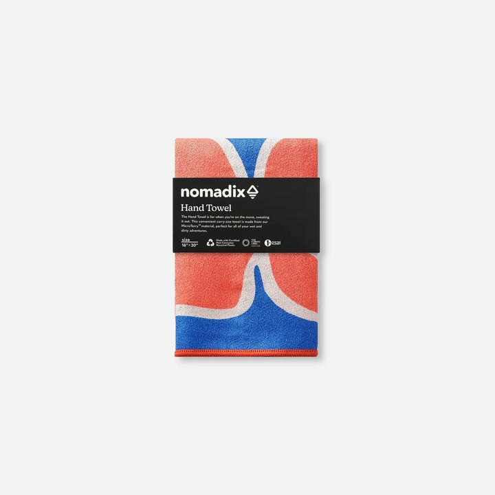 Nomadix Slack Tide Hand Towel: Wild Flowers Stellar Blue Red
