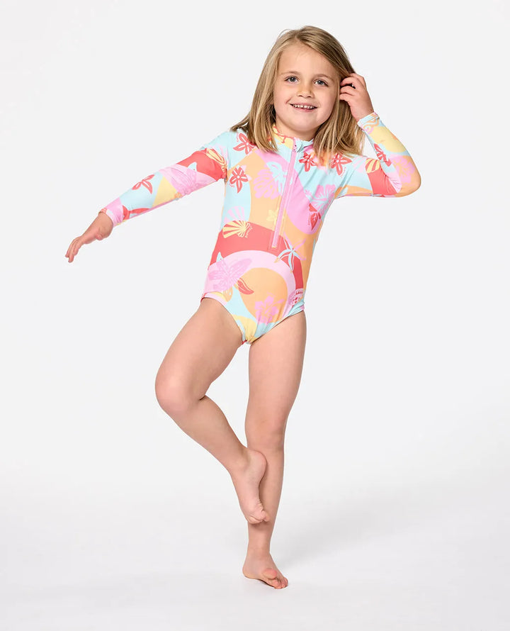 Ripcurl Girls 1-8 Island Days Ls Surfsuit - Multico 2