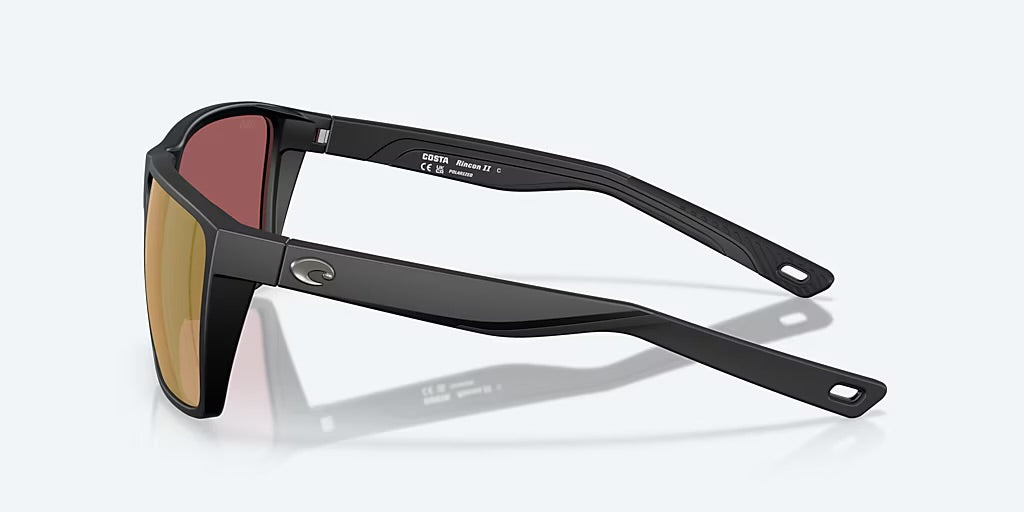 Costa Rincon II 580G Sunglasses - Matte Black/Gold Mirror 2