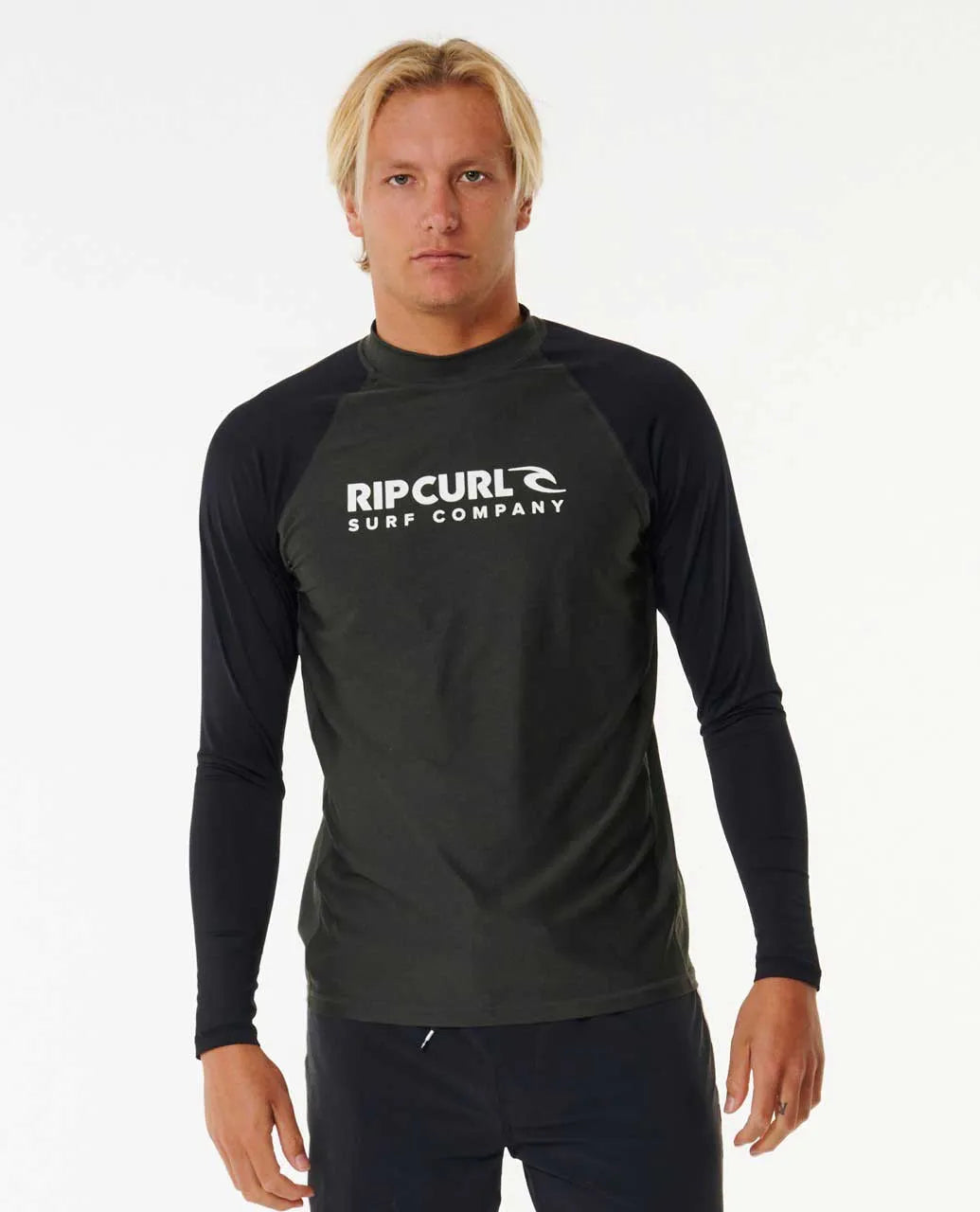 Ripcurl Men's Shock UPF Long Sleeve - Black Marle 