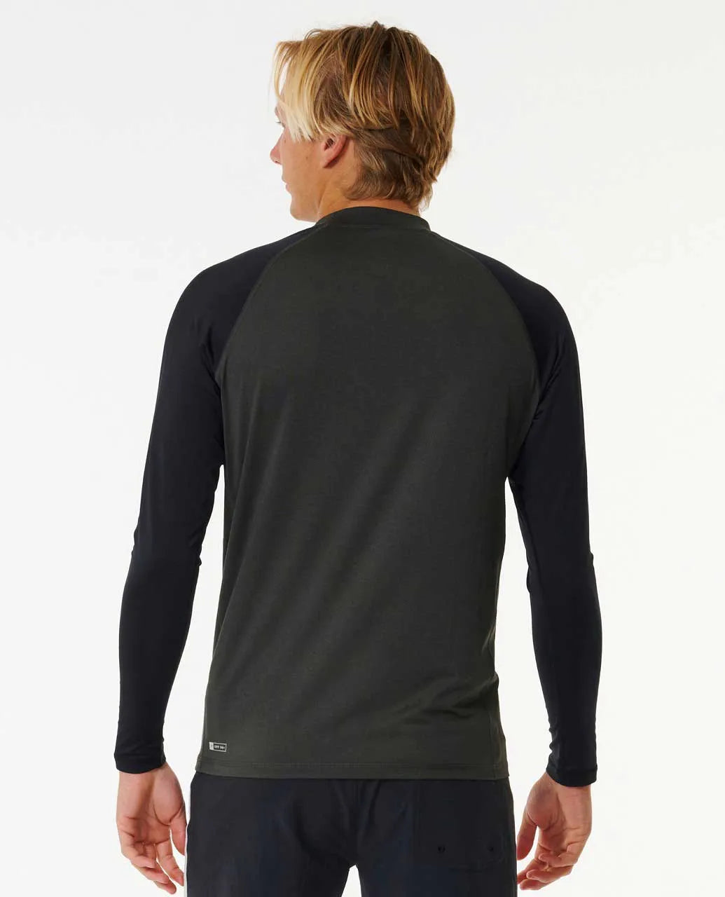 Ripcurl Men's Shock UPF Long Sleeve - Black Marle 1