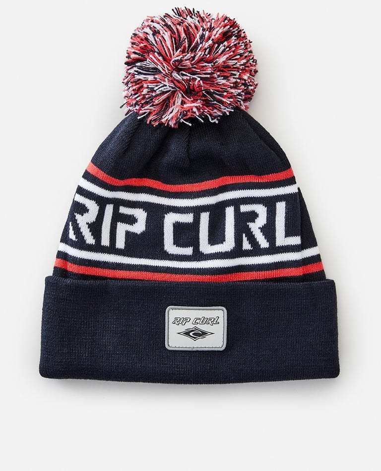 Rip Curl Fade Out Tall Beanie Dark Navy - front view