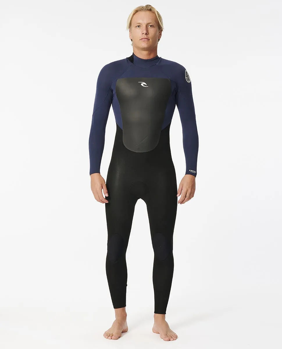 Ripcurl Men's Omega 4/3 Back Zip Full Wetsuit - Slate 