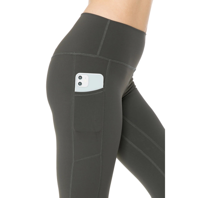 Premium Nylon Solid Leggings