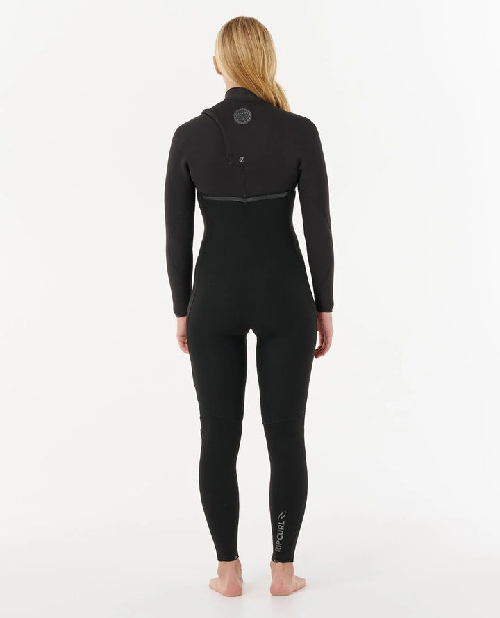 Ripcurl Women’s E-Bomb 4/3 GB Back Zip Fullsuit Wetsuit - Black 2