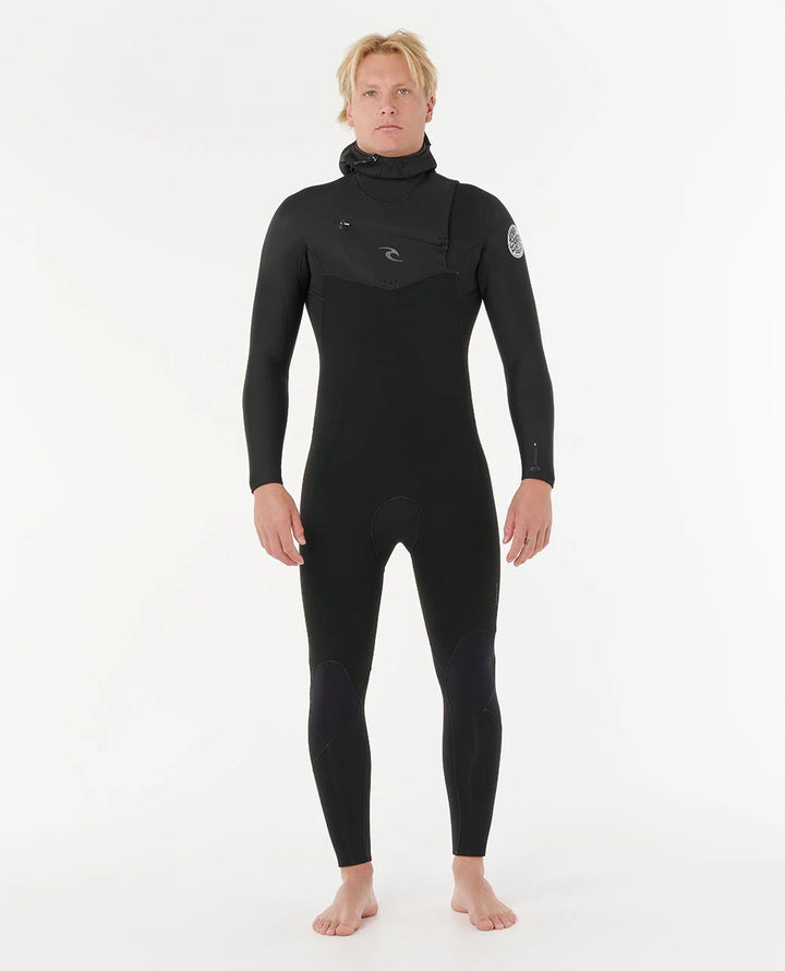 Ripcurl Men’s Dawn Patrol 5/4 Chest Zip With Hood Fullsuit Wetsuit