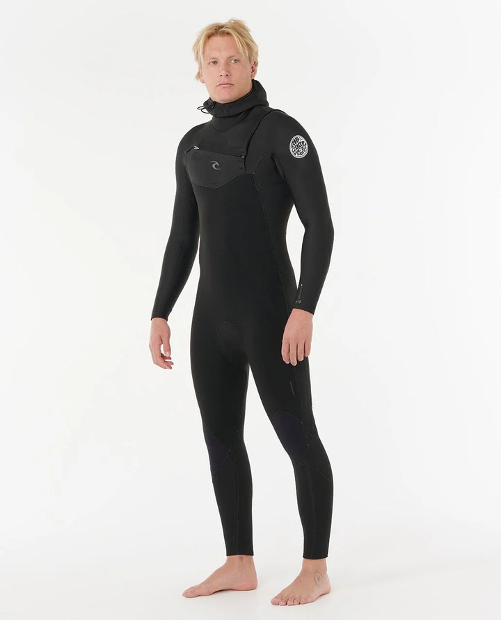 Ripcurl Men’s Dawn Patrol 5/4 Chest Zip With Hood Fullsuit Wetsuit