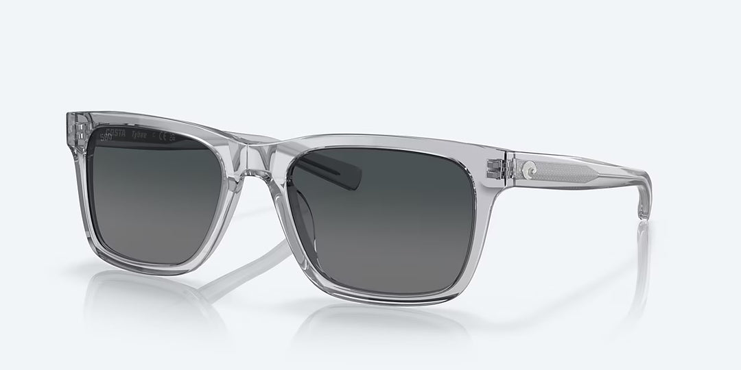Costa Tybee 580G Sunglasses - Shiny Light Gray Crystal/Grey Gradient 