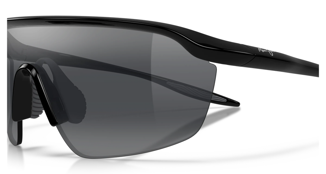 Maui Jim Miona Polarized Sunglasses - Shiny Black/Neutral Grey 2