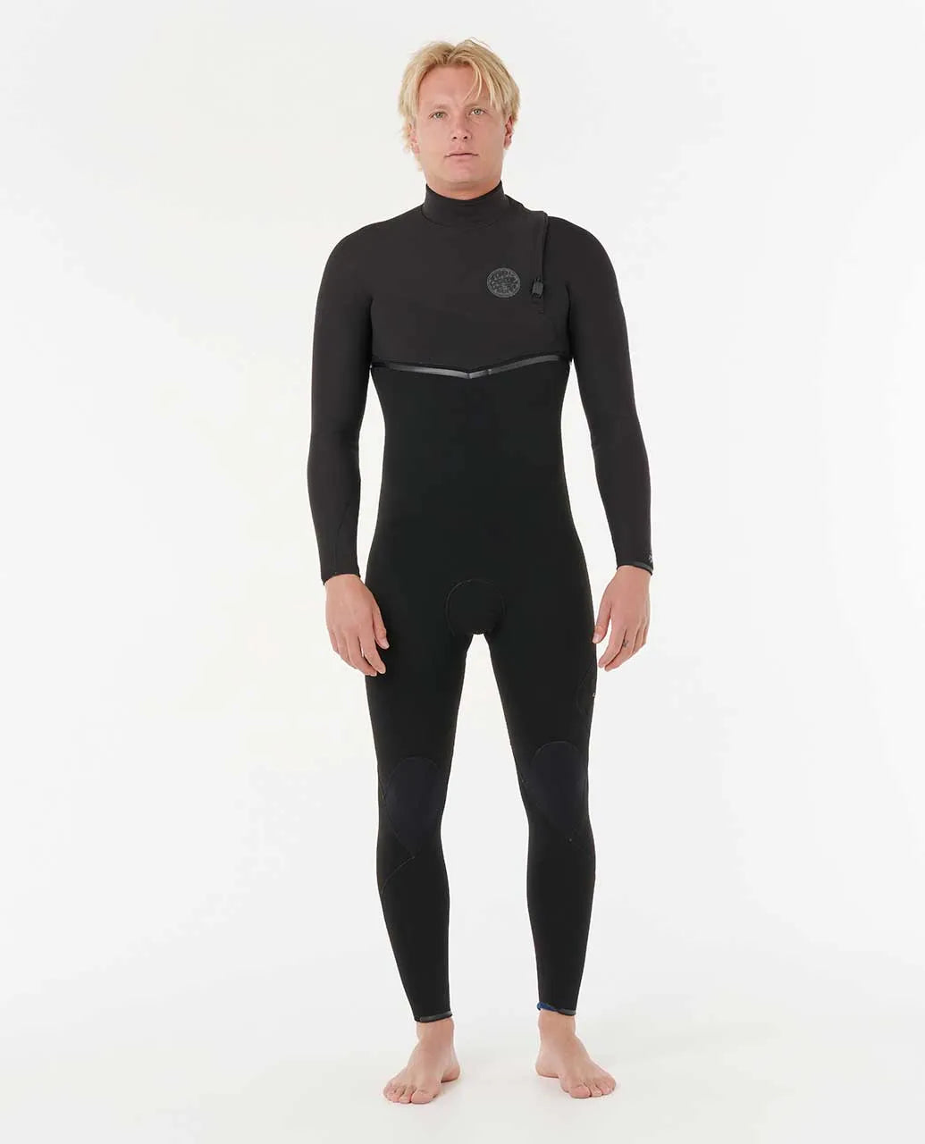 Ripcurl Men's E-Bomb 4/3 Zip Free Full Wetsuit - Black 