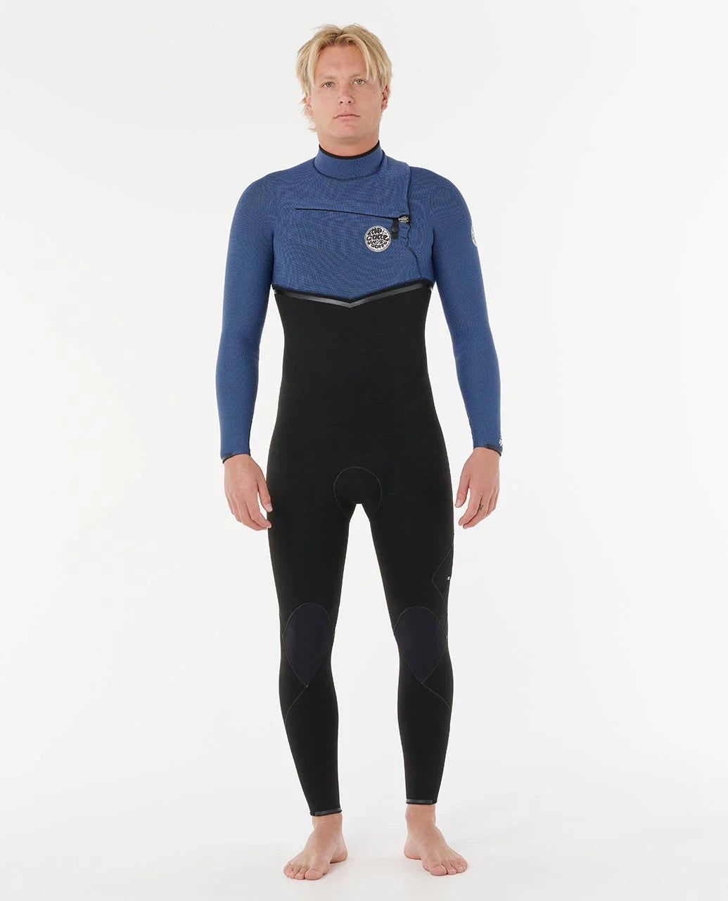 Ripcurl Men’s E-Bomb 4/3 Chest Zip Wetsuit - Navy 