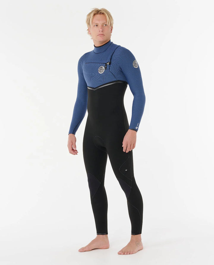 Ripcurl Men’s E-Bomb 4/3 Chest Zip Wetsuit - Navy  1