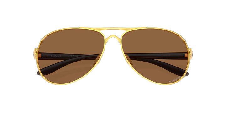 Oakley Feedback Satin Gold Prizm Bronze Sunglasses
