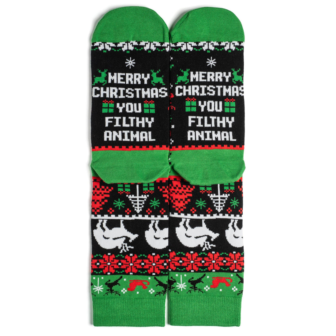 Lavley - Merry Christmas You Filthy Animal Socks