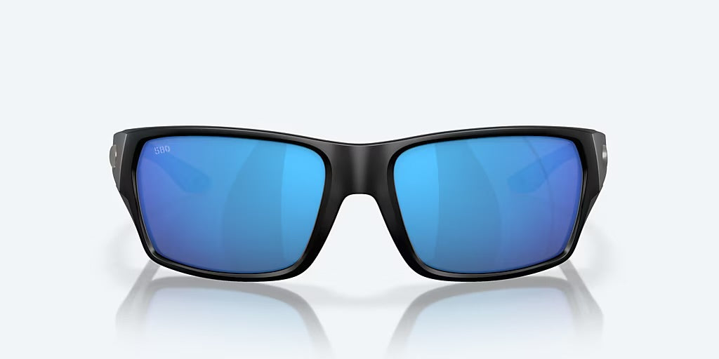 Costa Tailfin 580G Sunglasses - Matte Black/Blue Mirror 1