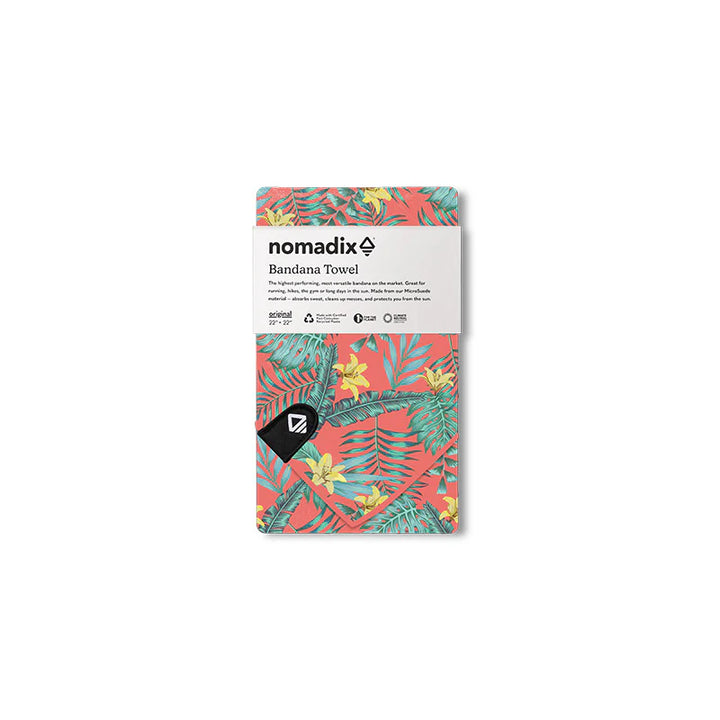 Nomadix Bandana Towel: Palms Coral 1