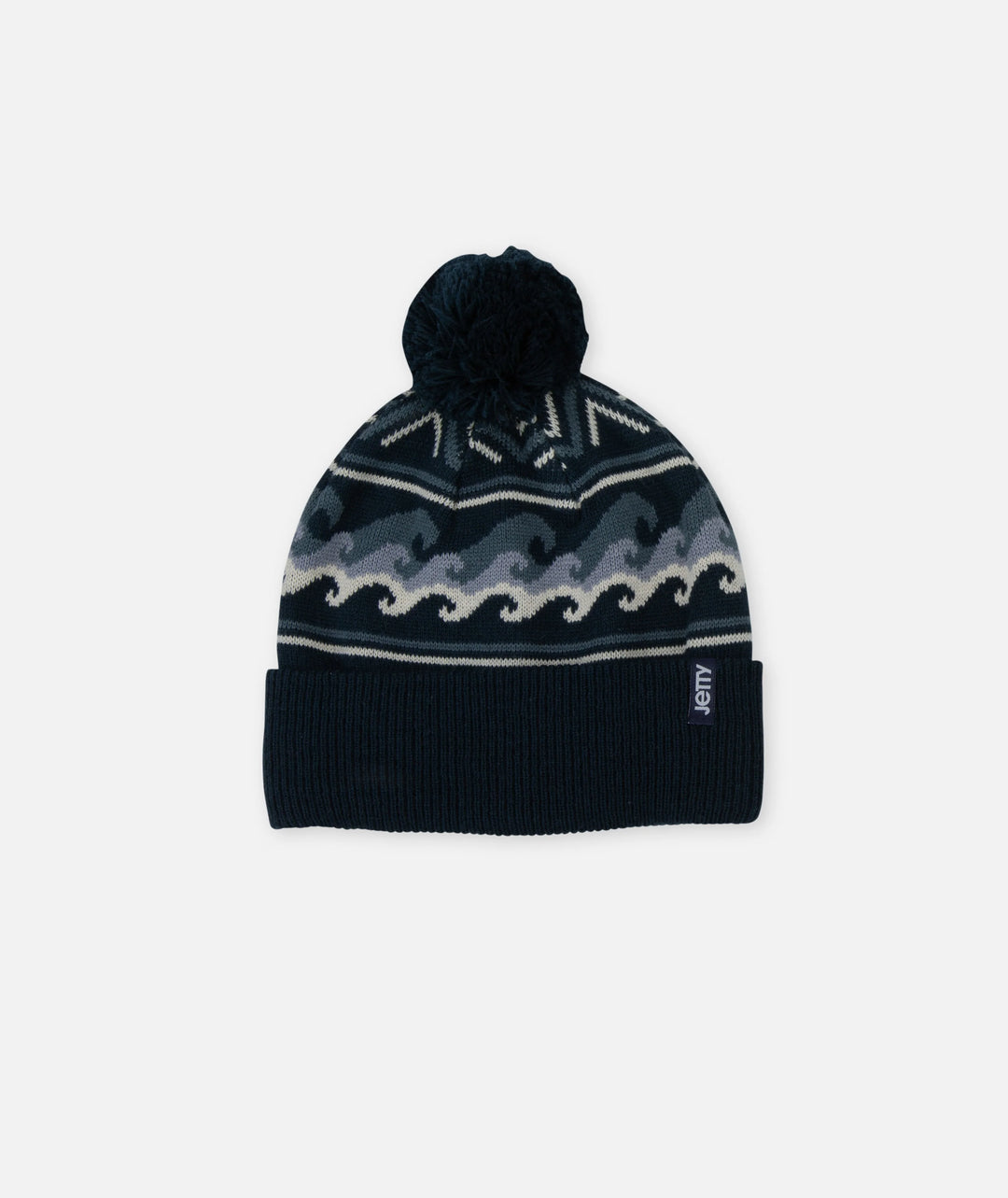 Jetty Nor'east Jacquard Beanie - Navy