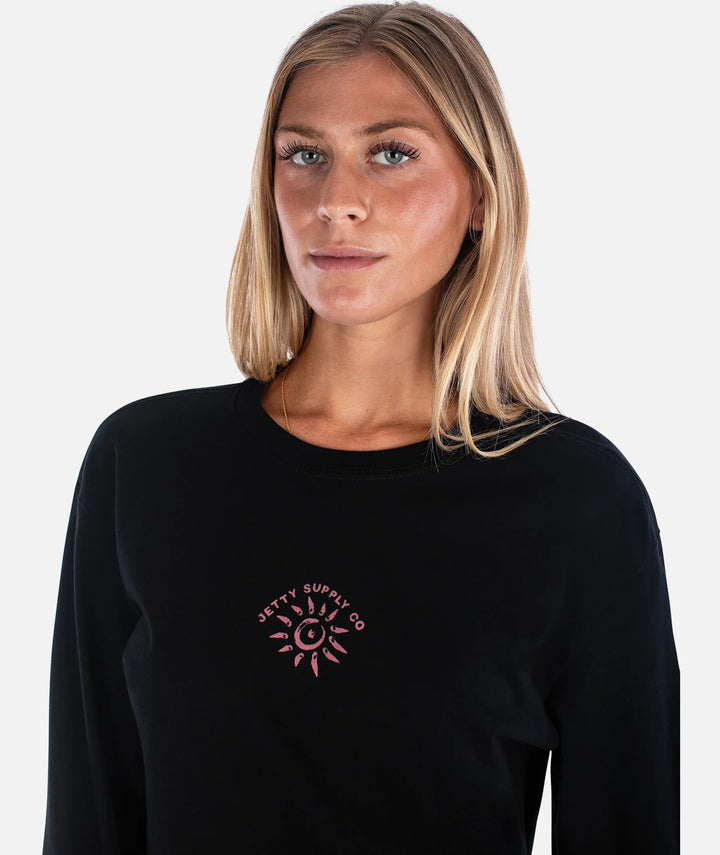 Jetty Women’s Sunsets Long Sleeve - Black 2