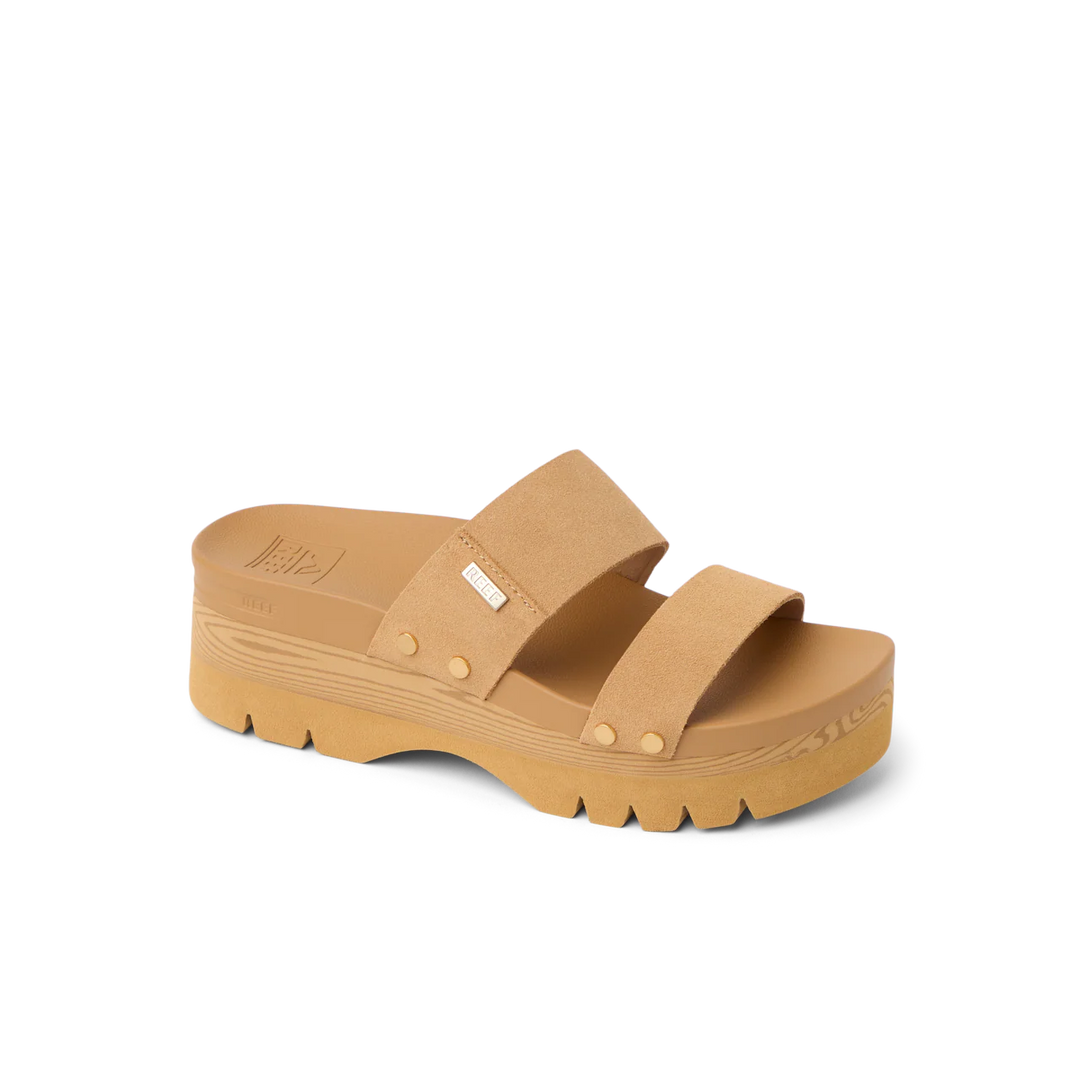 Reef Women’s Vista Higher Cleo Sandal - Tan Suede 