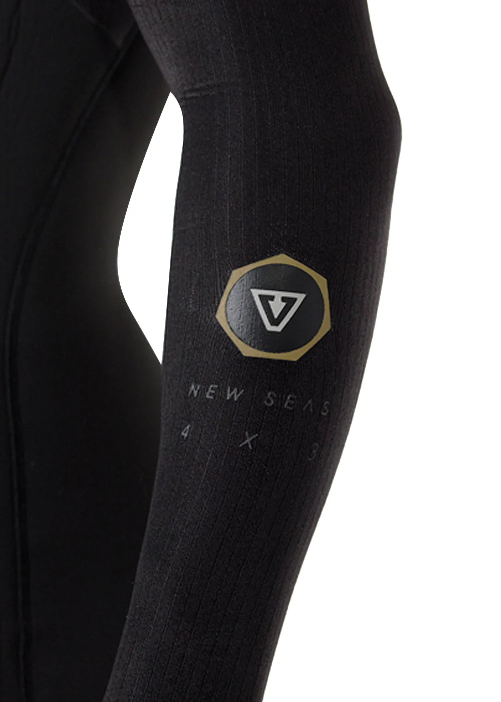 Vissla Men's New Seas 4-3 U-Zip Wetsuit - Black 2 5
