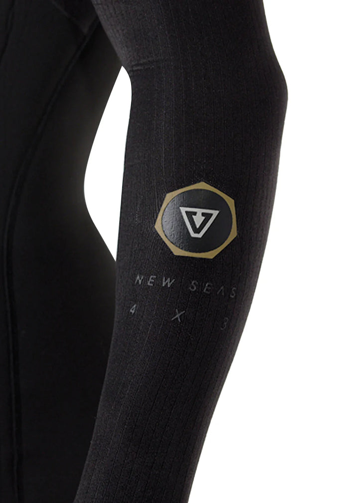 Vissla Men's New Seas 4-3 U-Zip Wetsuit - Black 2 5