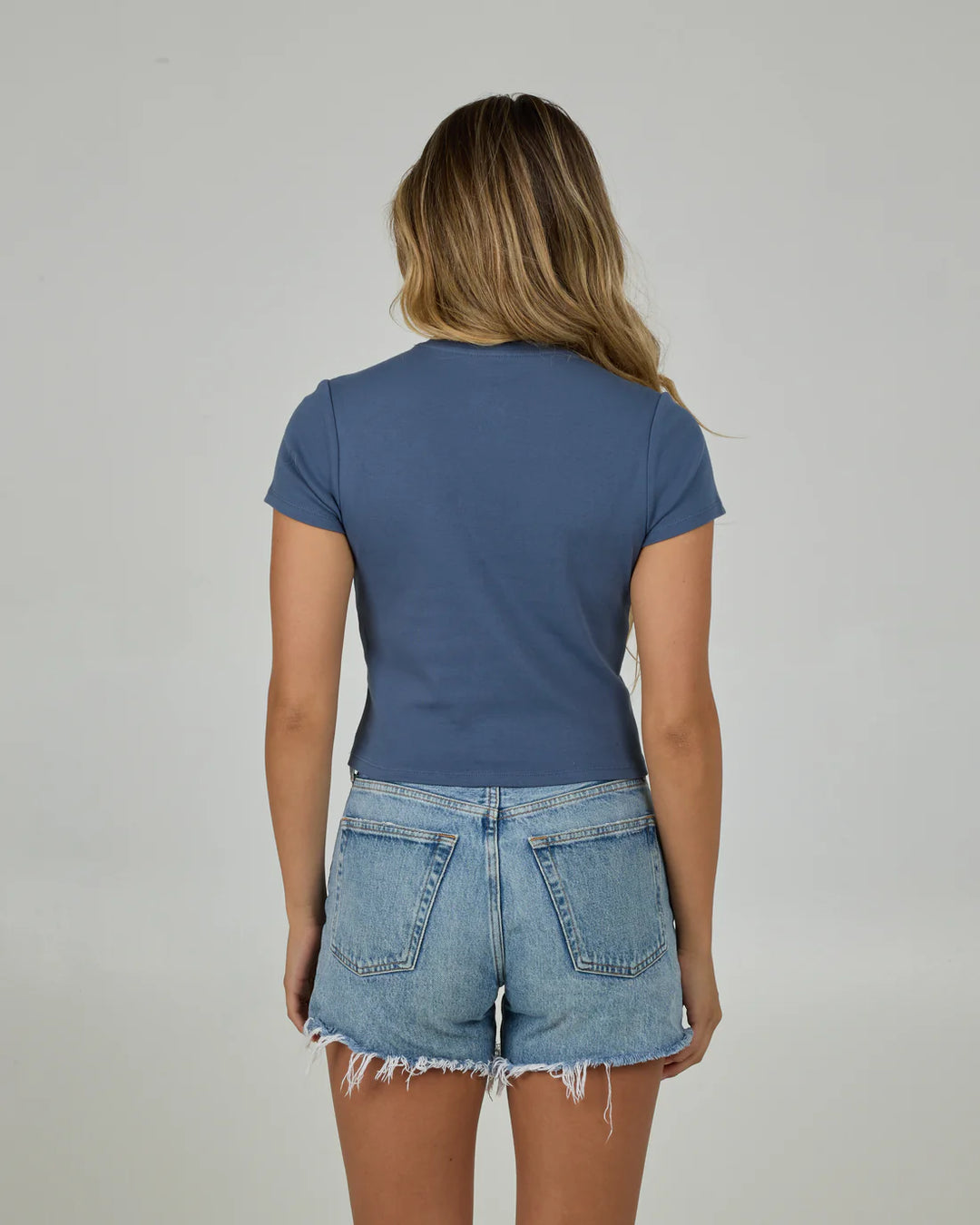 Salty Crew Women’s Sunny Side Baby Tee - Indigo 1