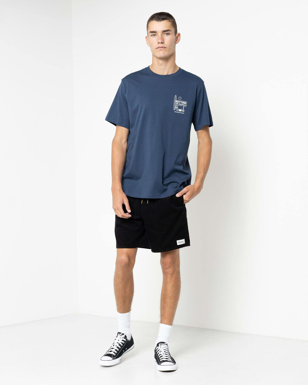 Rhythm Men's Siesta Tee - Navy 1