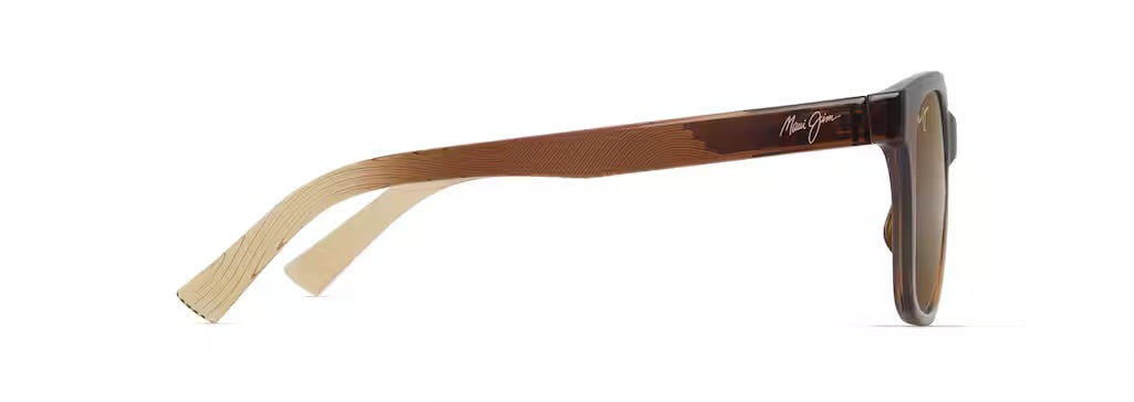 Maui Jim Owelo Polarized Sunglasses - Shiny Transparent Dark Brown/HCL Bronze 2