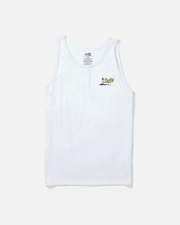 Salty Crew Men's Ashore Tank - White 1