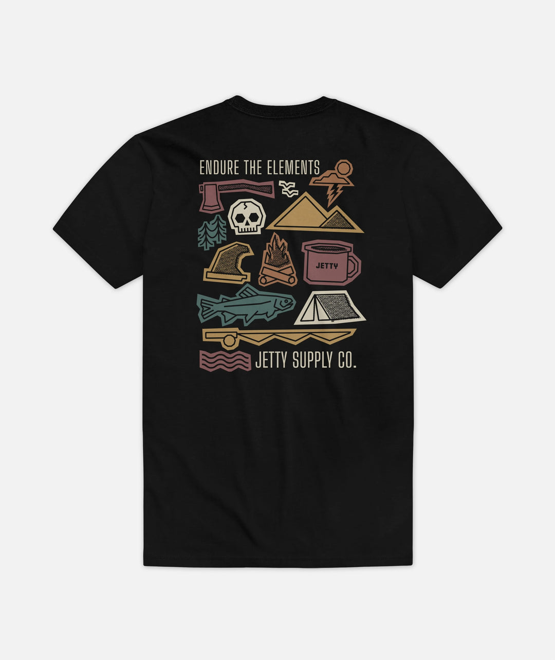 Jetty Men's The Elements Tee - Black 