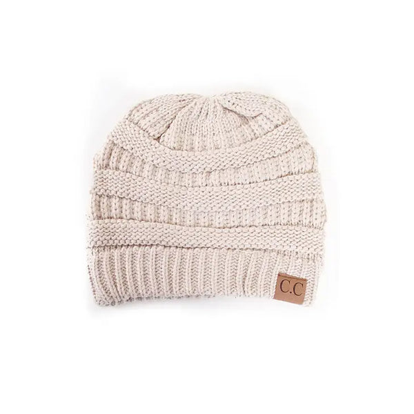 C.C Ribbed Kit Solid Color Beanie
