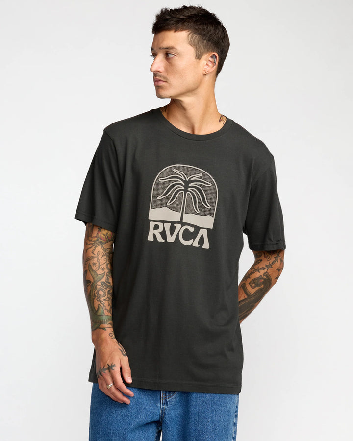 RVCA Men’s Palmcrest Tee - Pirate Black 1