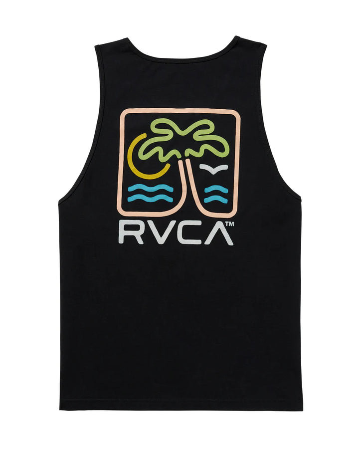RVCA Men's Happy Hour Tank - Black 6
